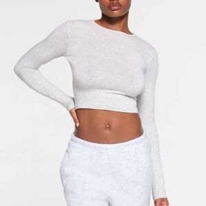 SKIMS NWT grey long sleeve